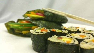 Recipe Image: Riced Cauliflower Vegetable Sushi